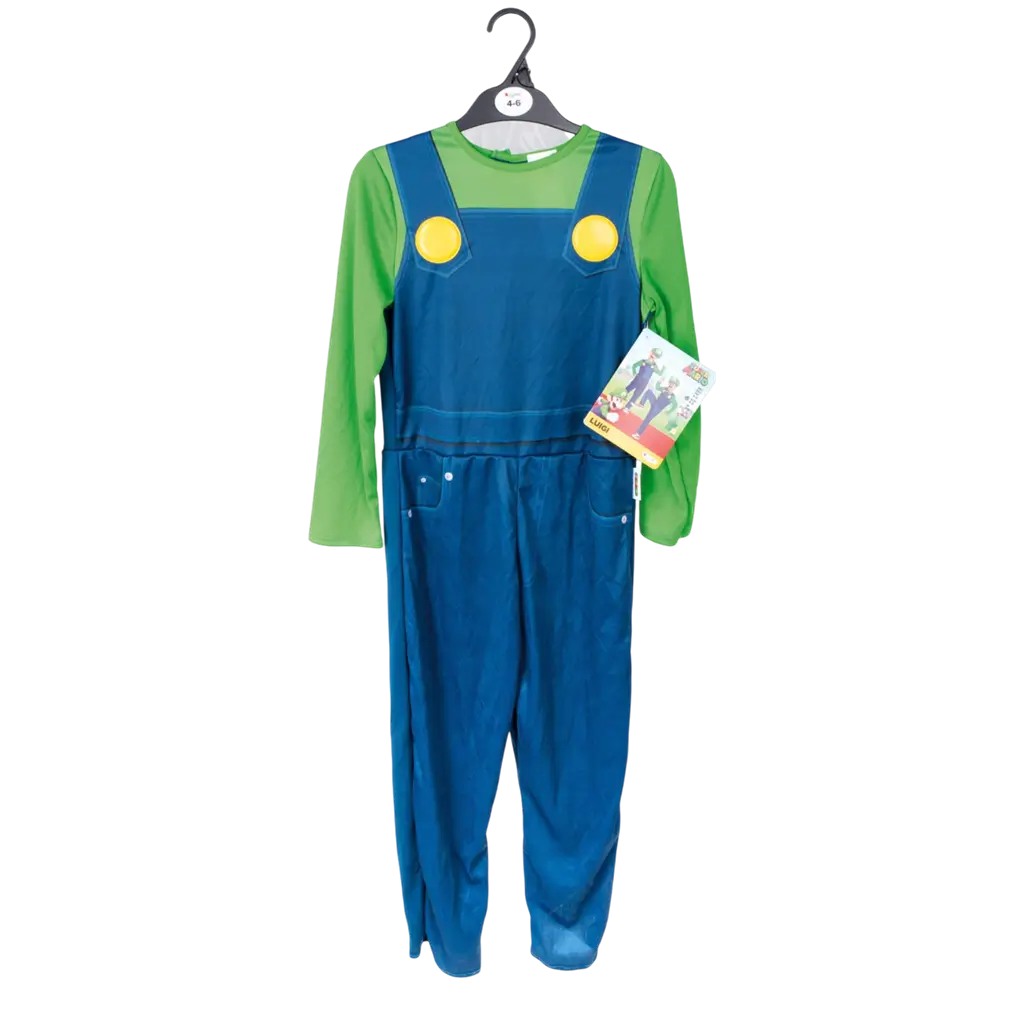 Luigi Super Mario™ Kinderkostüm 7-8 Jahre