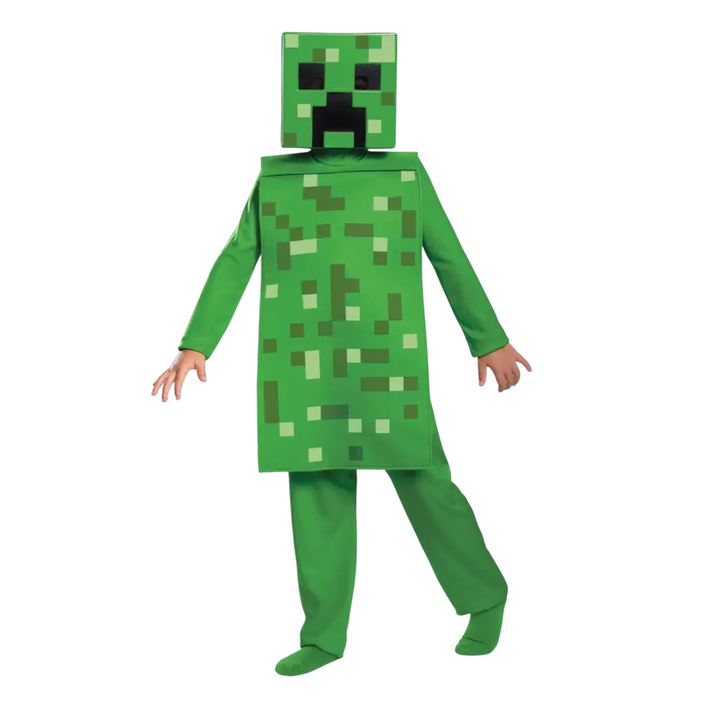 Creeper Minecraft™ Kinderkostüm 7-8 Jahre