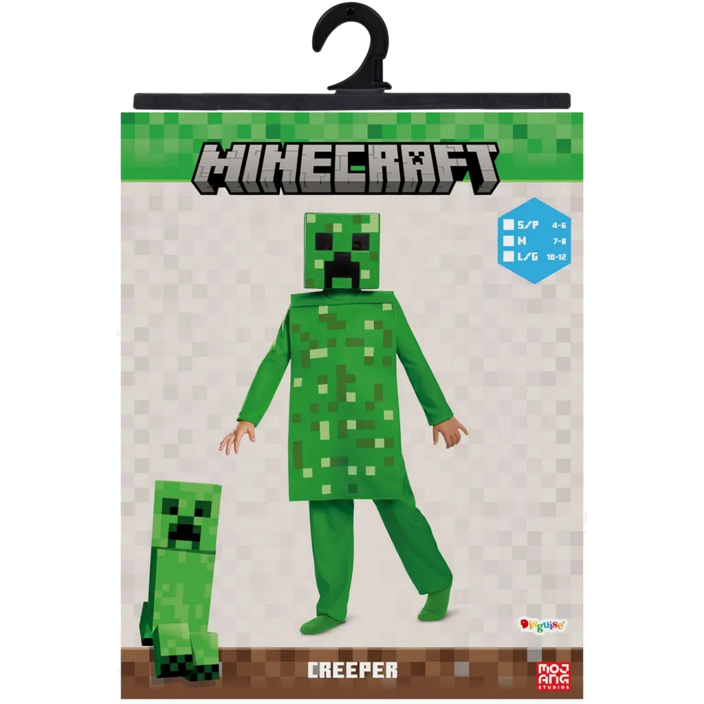 Creeper Minecraft™ Kinderkostüm 7-8 Jahre