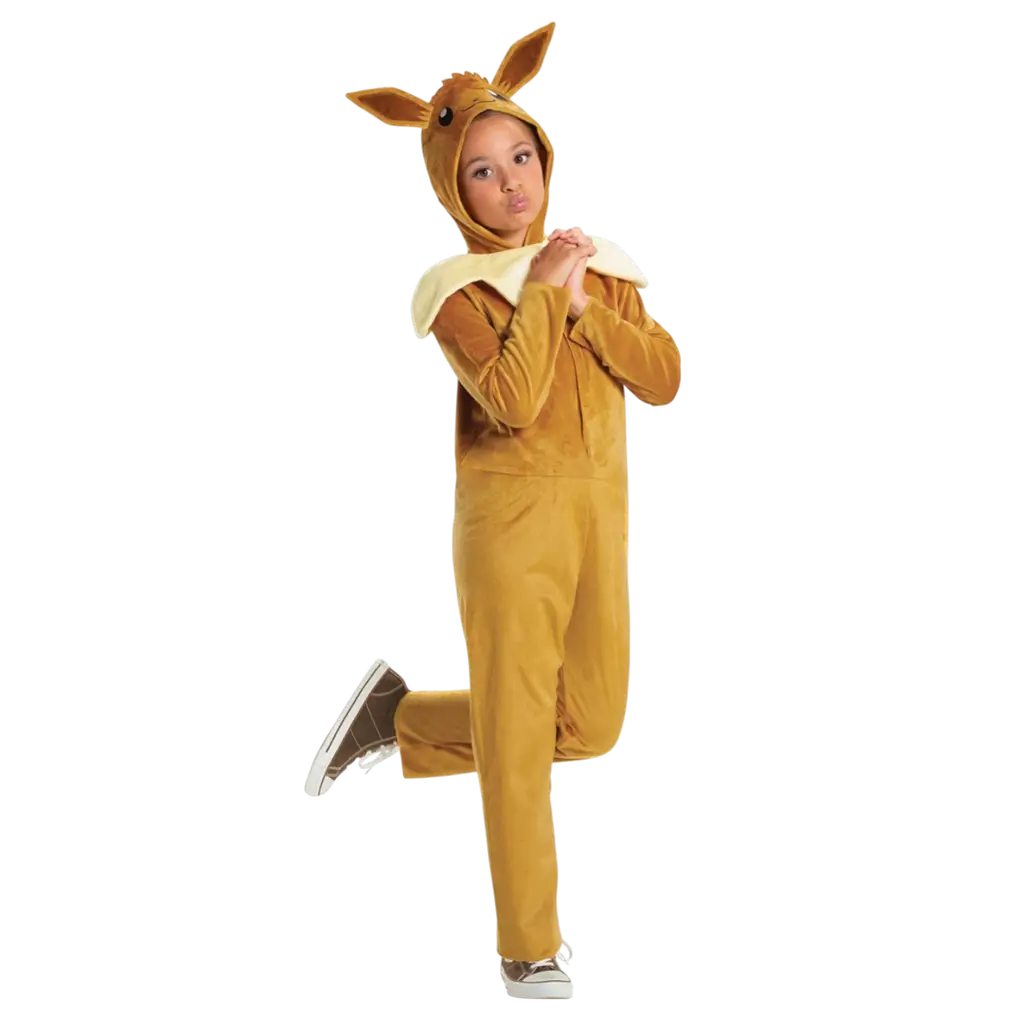 Pokémon™ Evoli-Kostüm Kind 7-8 Jahre