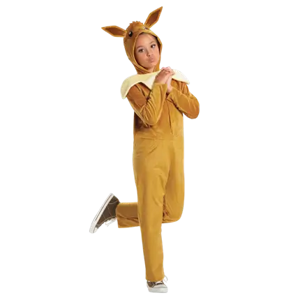 Pokémon™ Evoli-Kostüm Kind 7-8 Jahre