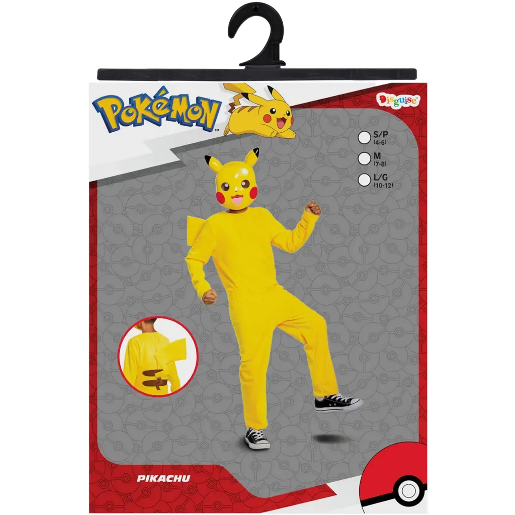 Pikachu Pokémon™ Kinderkostüm 7-8 Jahre