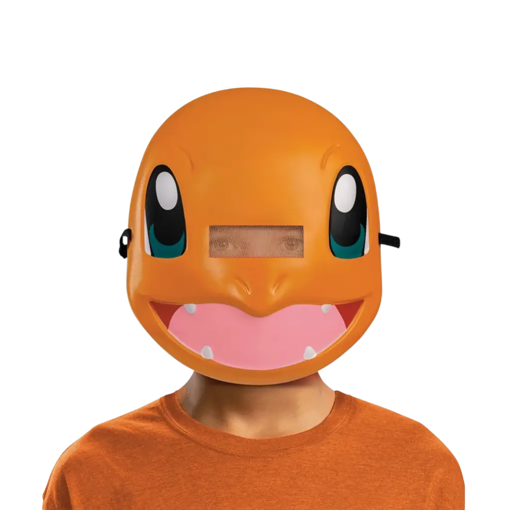 Pokémon™ Kinder Maske Salamèche - Zubehör Verkleidung