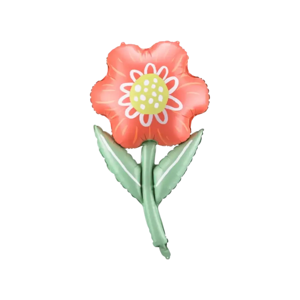 Ballon Blume Rot 53x96cm