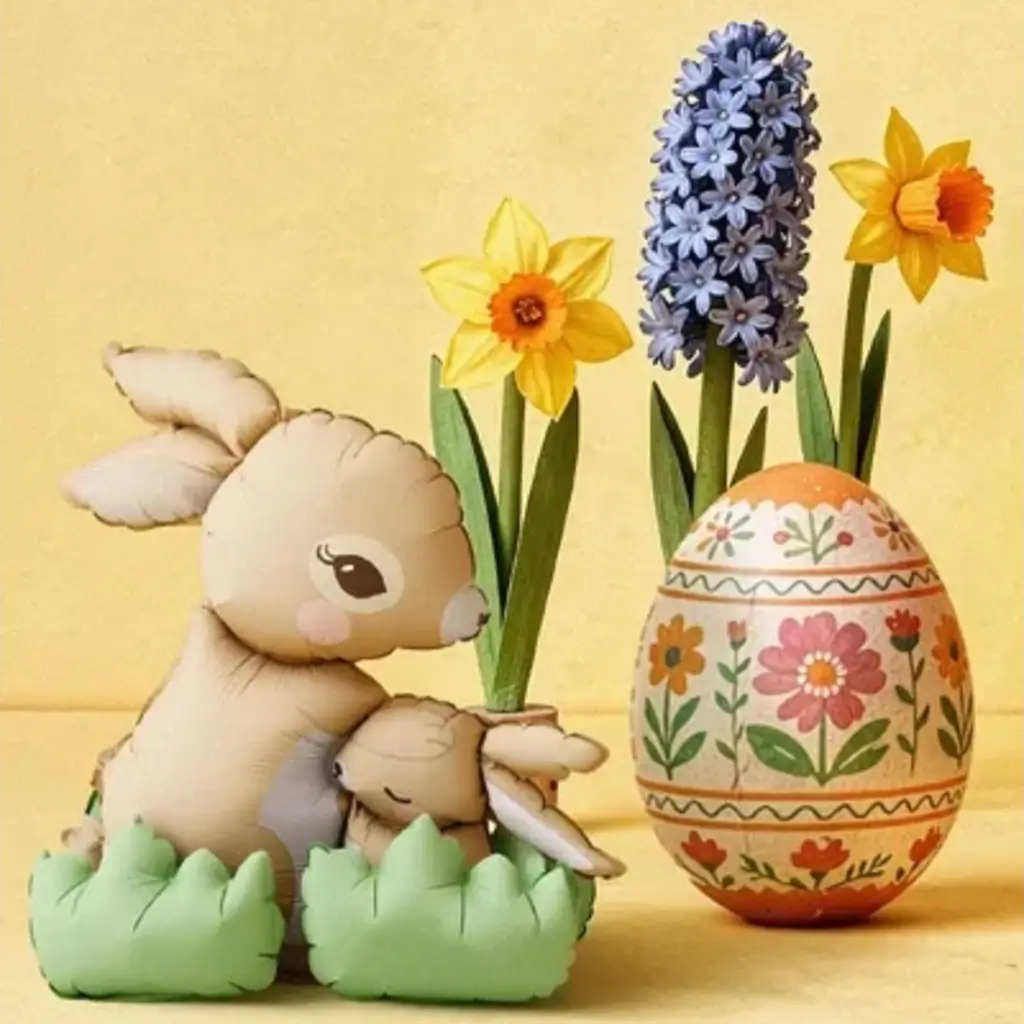 Stehball Hasen 51x60cm