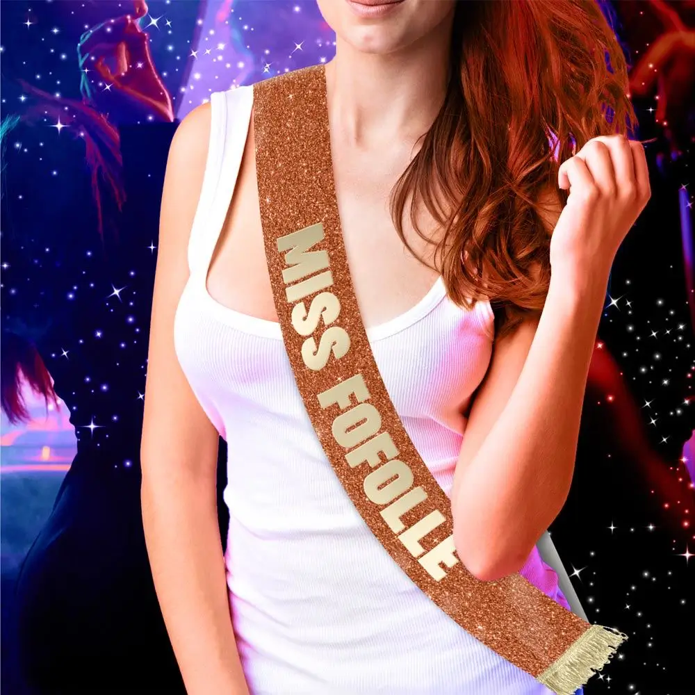 Miss Fofolle Schal mit Pailletten - Accessoires für den Junggesellenabschied