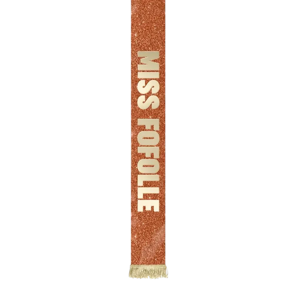 Miss Fofolle Schal mit Pailletten - Accessoires für den Junggesellenabschied
