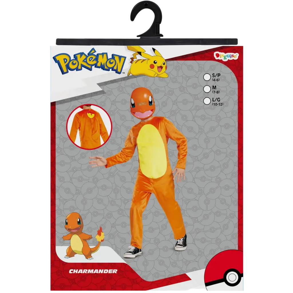 Pokémon™ Kinder 4-6 Jahre Salamèche - Pokémon Kostüm