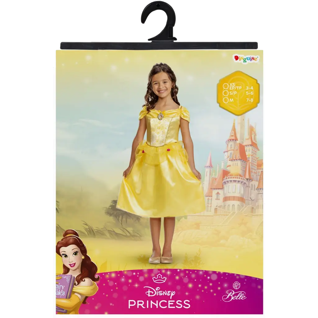 Belle Disney™ Kinderkostüm 3-4 Jahre - Prinzessin Kostüm