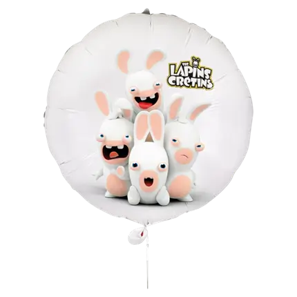 Aluminiumballon Rabbids™ 40 cm - Geburtstagsdekoration