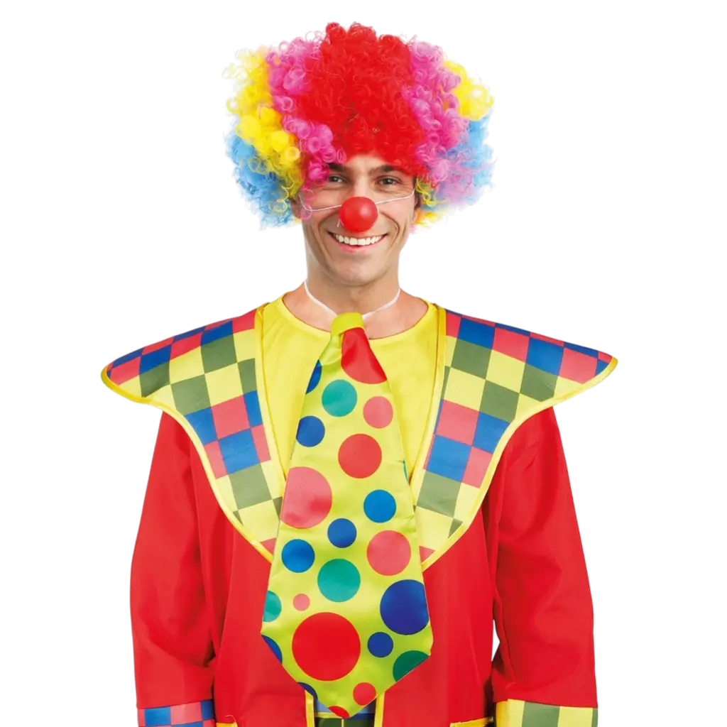 Riesige Clownkrawatte 50 cm - Zubehör für Verkleidungen