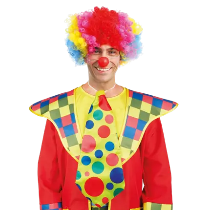 Riesige Clownkrawatte 50 cm - Zubehör für Verkleidungen