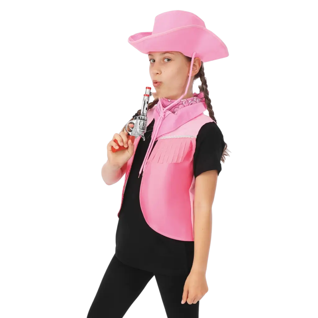 Cowgirl-Kit Kinder Einheitsgröße - Zubehör Westernkostüm