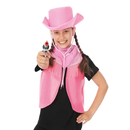 Cowgirl-Kit Kinder Einheitsgröße - Zubehör Westernkostüm