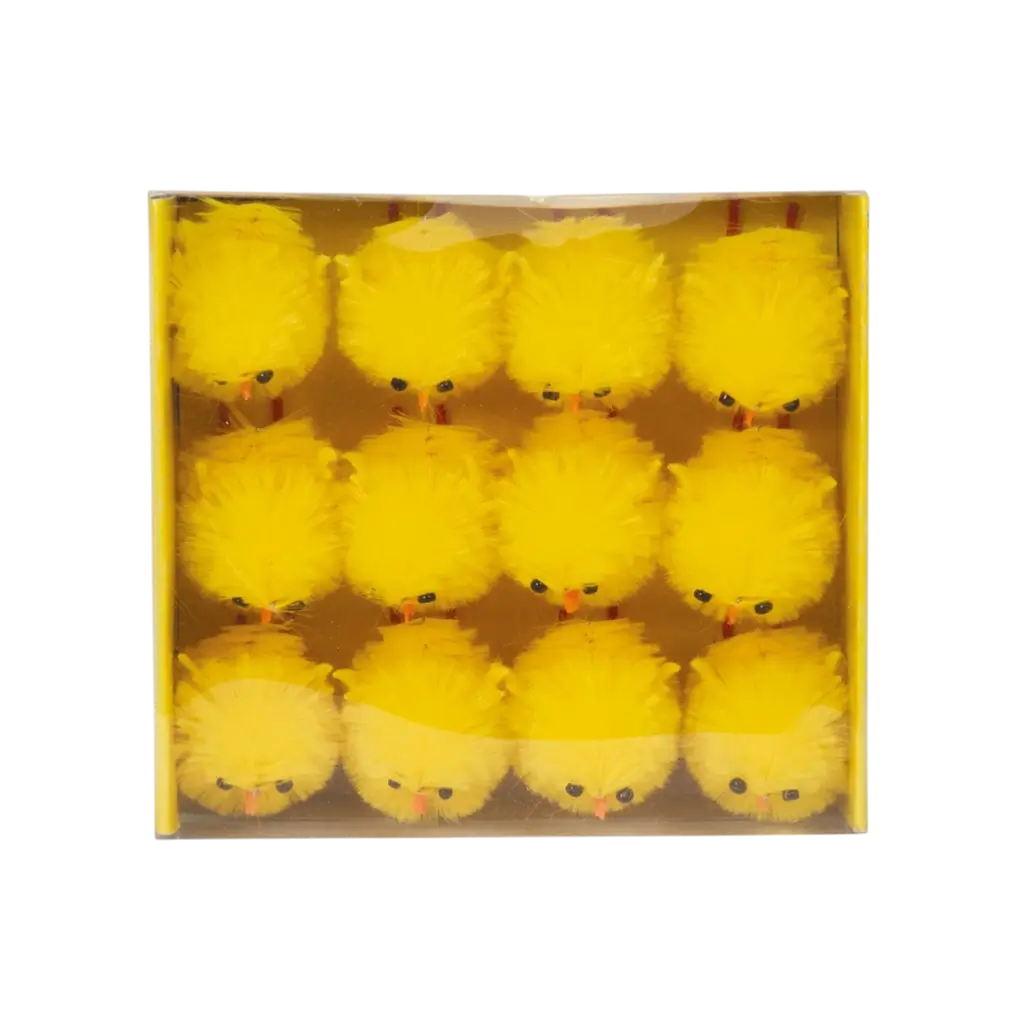 Mini Deko-Küken 12er-Set - Tischdekoration