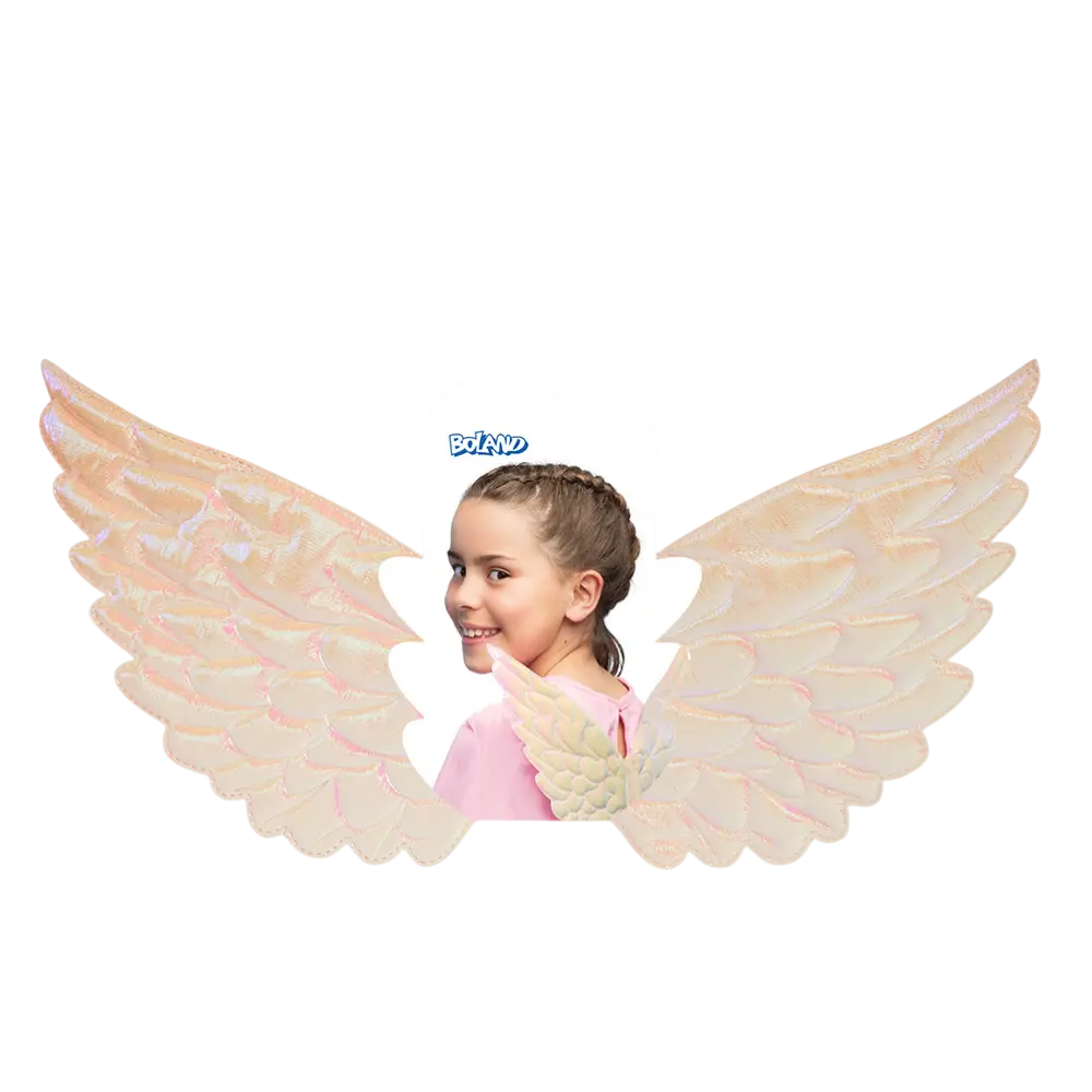 Weiße Engel Flügel Perlen Frau - Zubehör Engel Kostüm Halloween Karneval