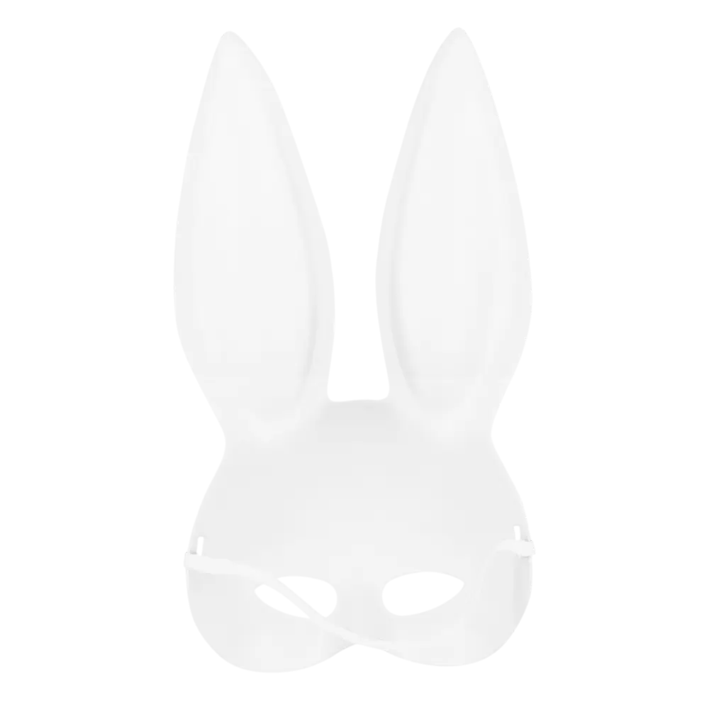 Maske Kaninchen Weiß Erwachsener - Maske Bunny Frau Abend EVJF Karneval