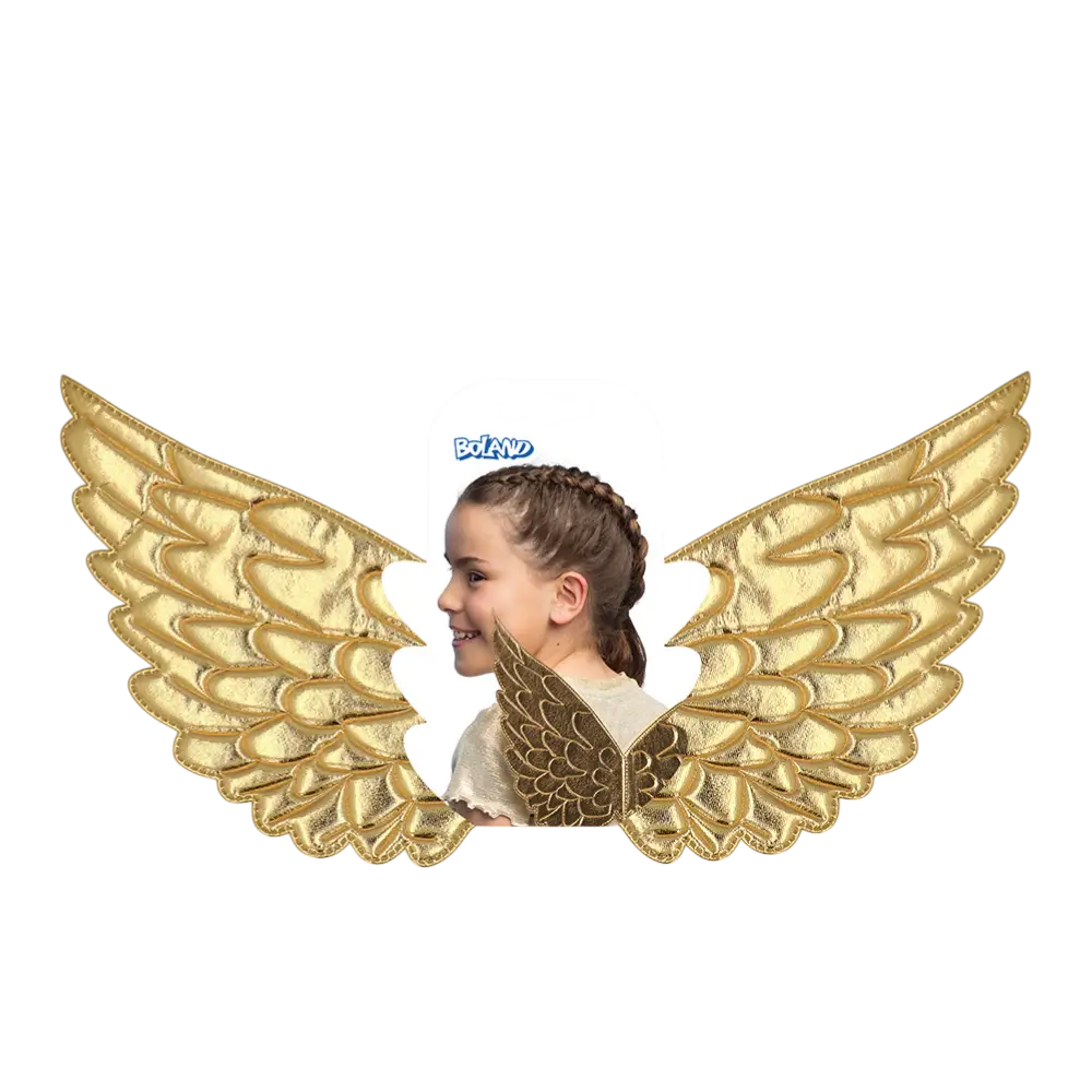 Goldene Engelsflügel - Kostüm Engel Frau Karneval Party