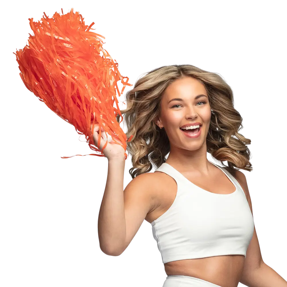 Pom Pom Orange - Zubehör Cheerleader Animation