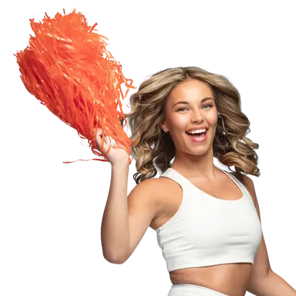 Pom Pom Orange - Zubehör Cheerleader Animation