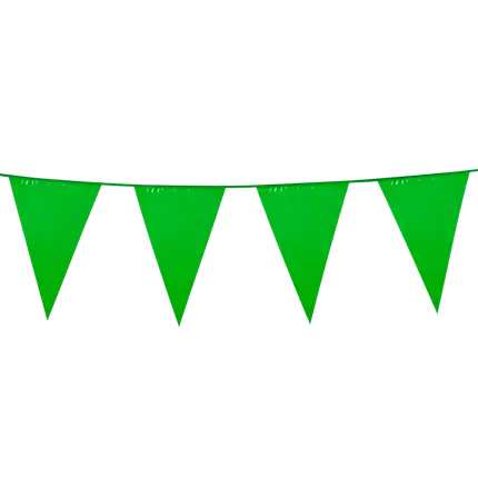 Grüne Wimpelgirlande - Geburtstagsdekoration Natur Dschungel