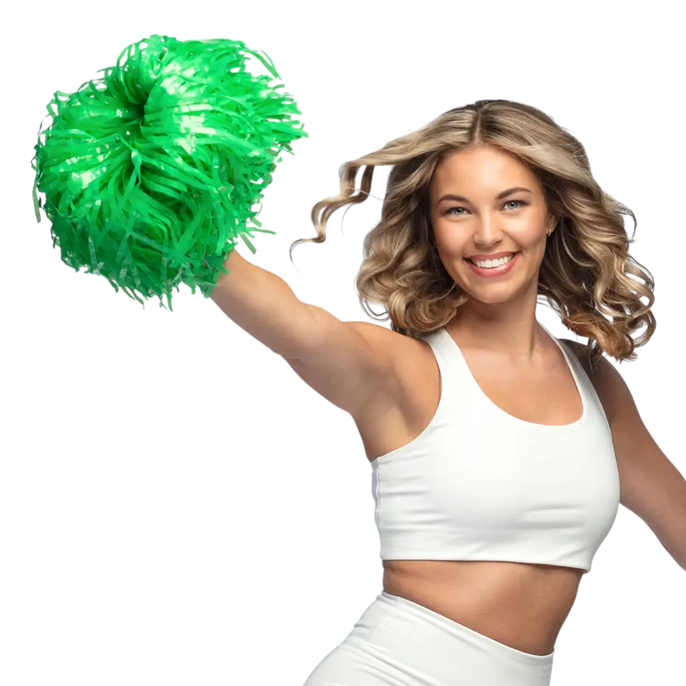 Pom Pom Vert - Cheerleader-Zubehör EVJF