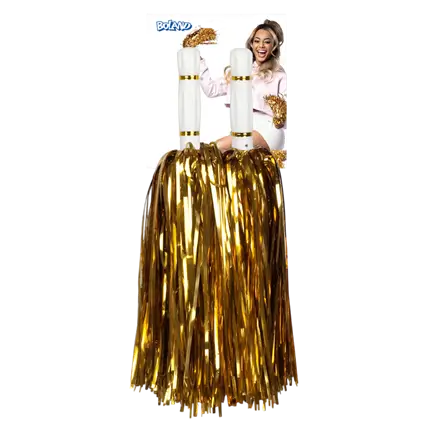Metallische Pom Poms in Gold - Accessoires EVJF Brillante Party