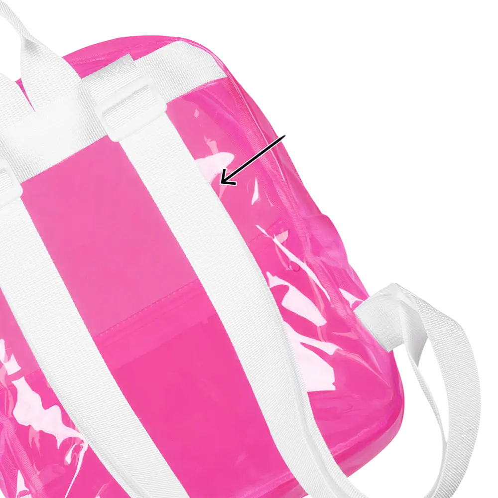 Fluo Pink Rucksack - Fluo Festival Party Accessoire