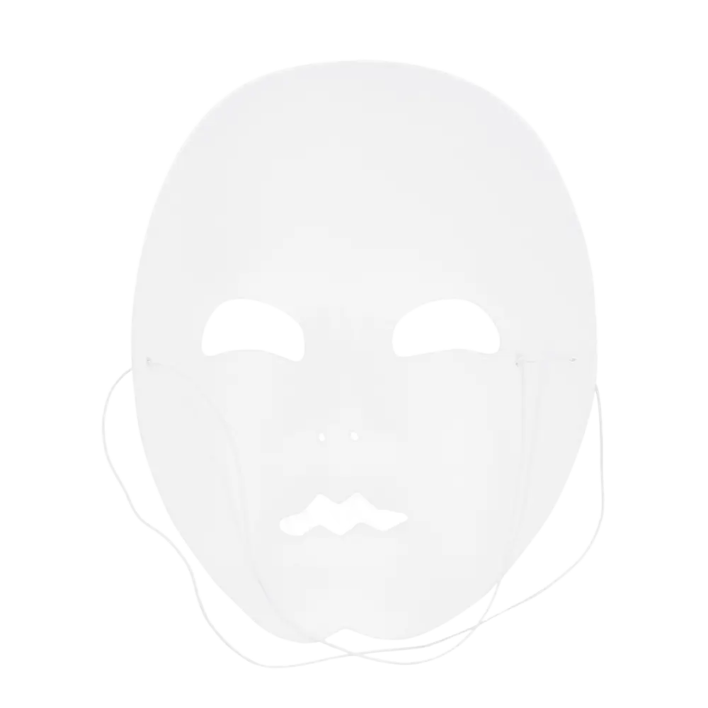Mime Maske Weiß - Zubehör Verkleidung Show Karneval