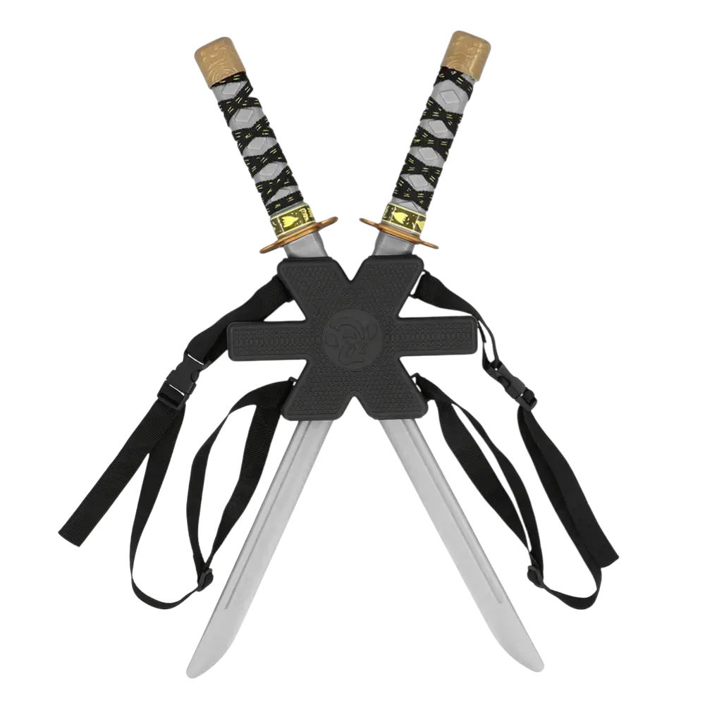 2 Ninja-Schwerter-Set für Kinder - Spielzeug für Jungen Ninja-Kostüm-Kampf