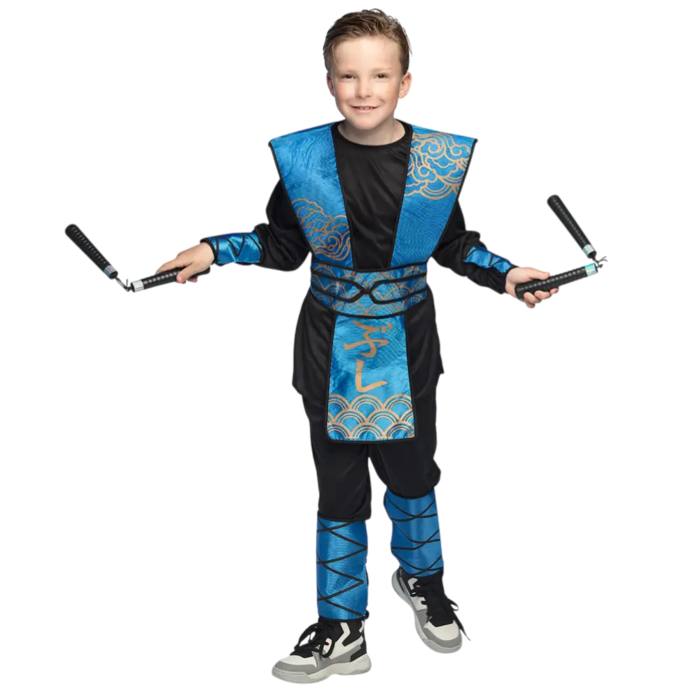 Ninja-Waffen-Set für Kinder 7-teilig - Zubehör Verkleidung Kampf Samurai
