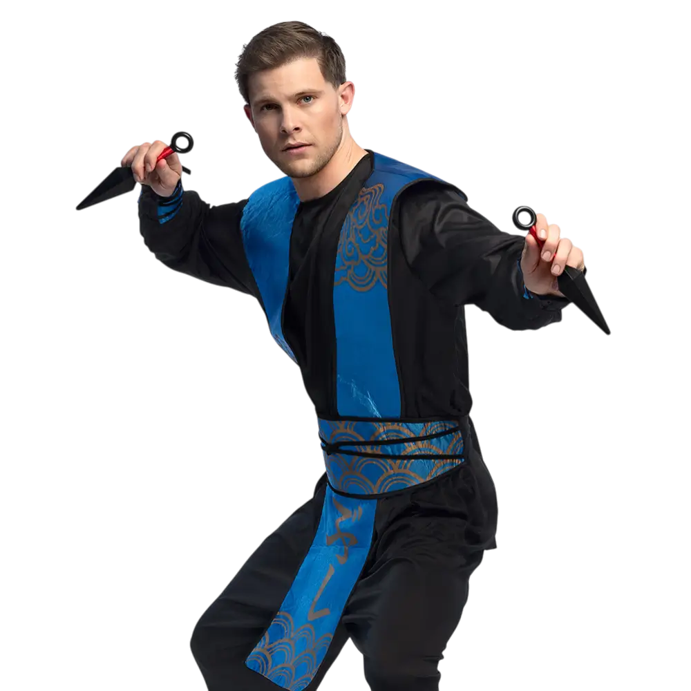 Ninja-Waffen-Set für Kinder 7-teilig - Zubehör Verkleidung Kampf Samurai