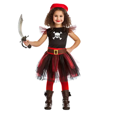 Piratenkostüm Mädchen 3-4 Jahre - Freibeuter Kostüm Kinder Party