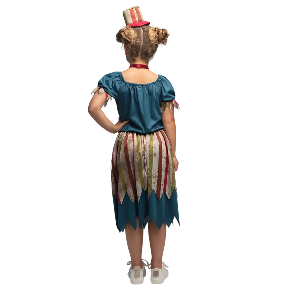Kostüm Böse Clown Mädchen 4-6 Jahre - Halloween Horror-Kostüm