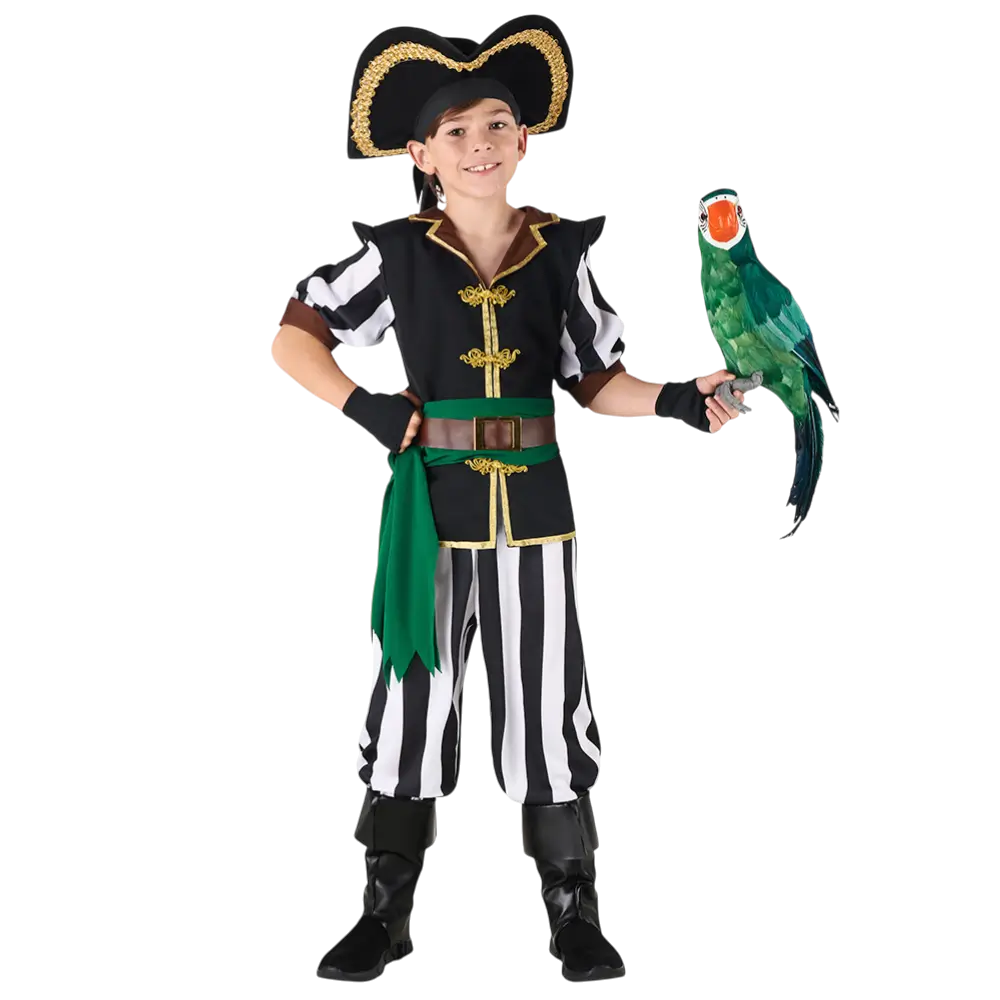 Piratenkostüm Jungen 7-9 Jahre - Kinder Karnevalskostüm Freibeuter