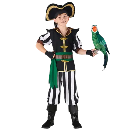 Piratenkostüm Jungen 7-9 Jahre - Kinder Karnevalskostüm Freibeuter