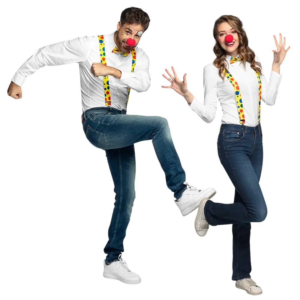 Clown-Komplettset für Kinder - Zubehör Verkleidung Karneval Party