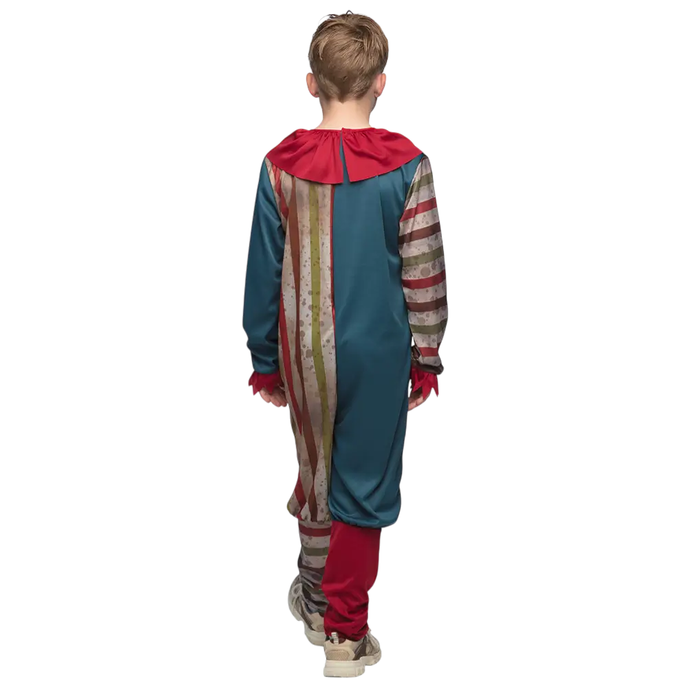 Kostüm Böse Clown Kind 7-9 Jahre - Gruseliges Halloween-Kostüm