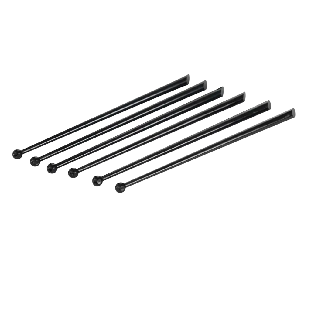 Cocktailrührer Typ PILLON 16cm aus schwarzem PP - wiederverwendbar (100er Pack)