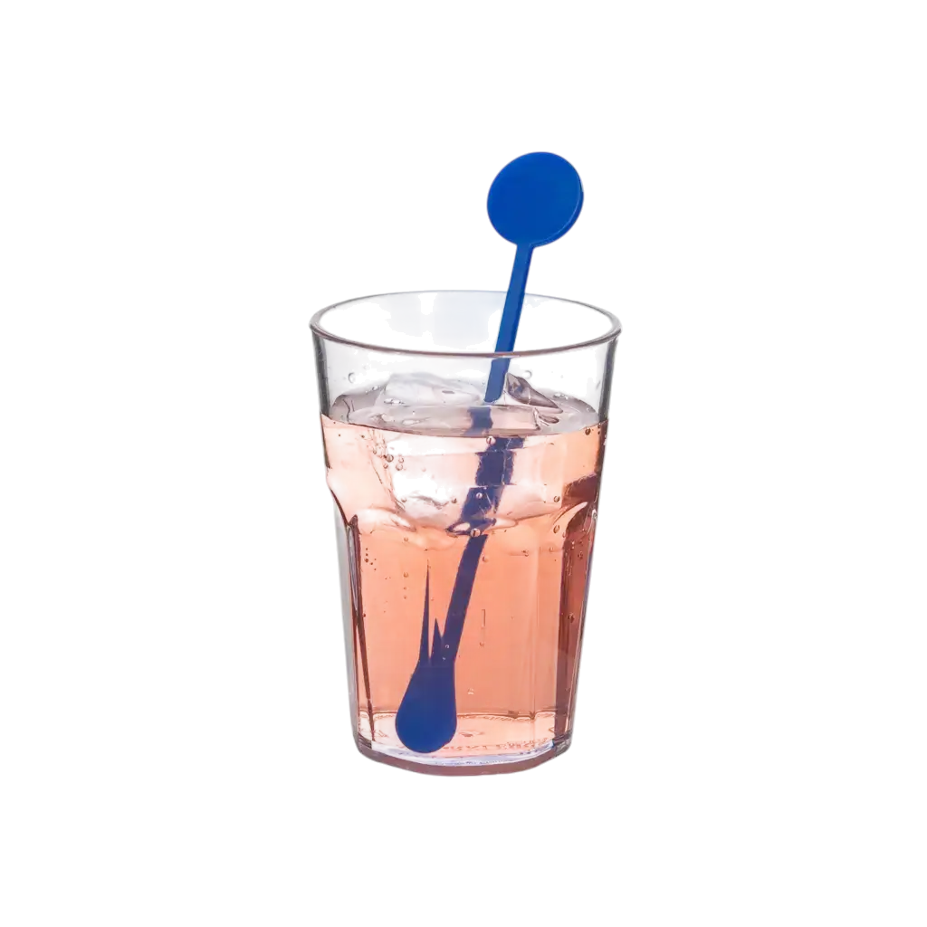 Cocktailrührer 17cm aus blauem PP (Mojito, Caïpi) - wiederverwendbar (100 Stück)