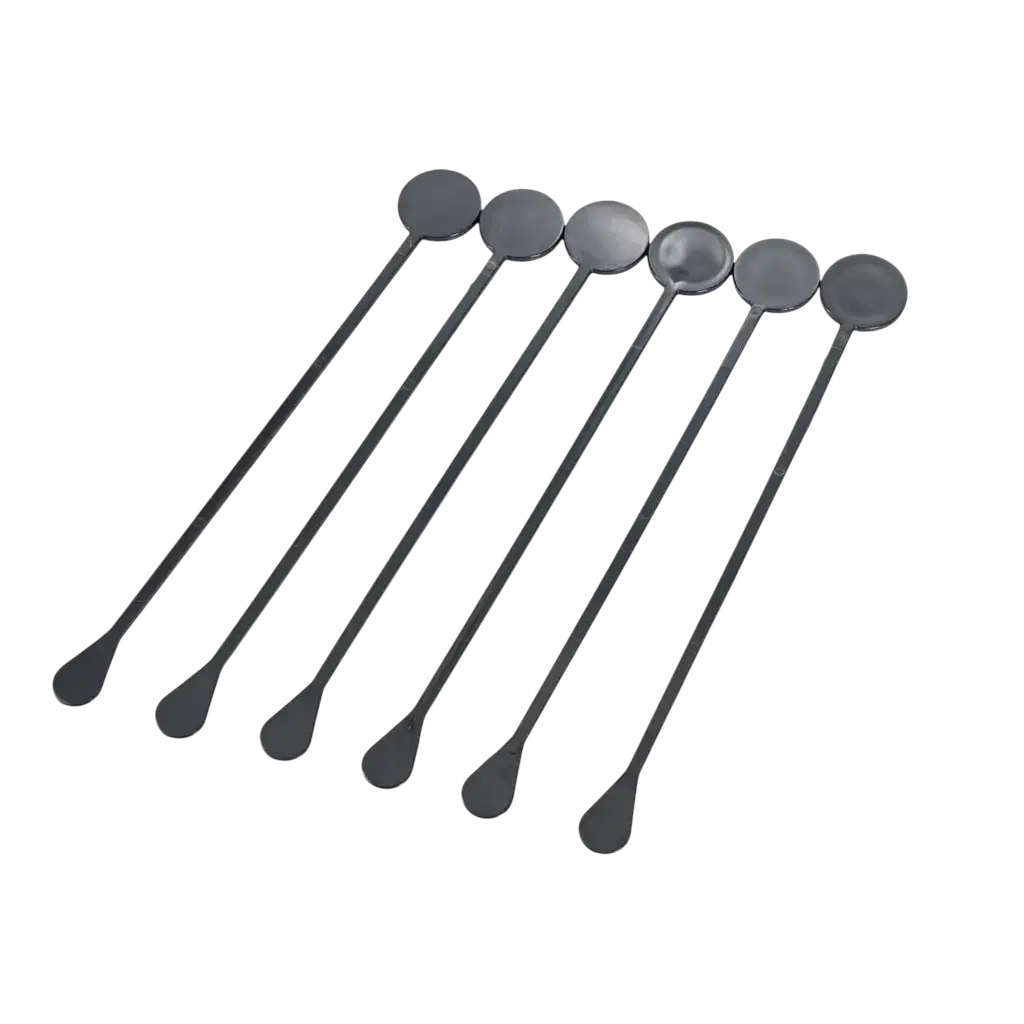 Cocktailrührer Standard 22cm aus schwarzem PP - wiederverwendbar (100er Pack)