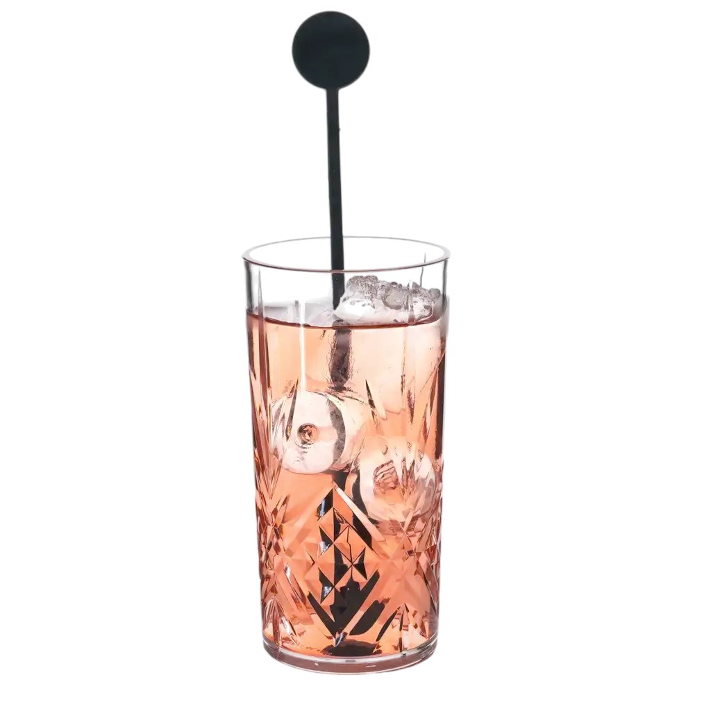 Cocktailrührer Standard 22cm aus schwarzem PP - wiederverwendbar (100er Pack)