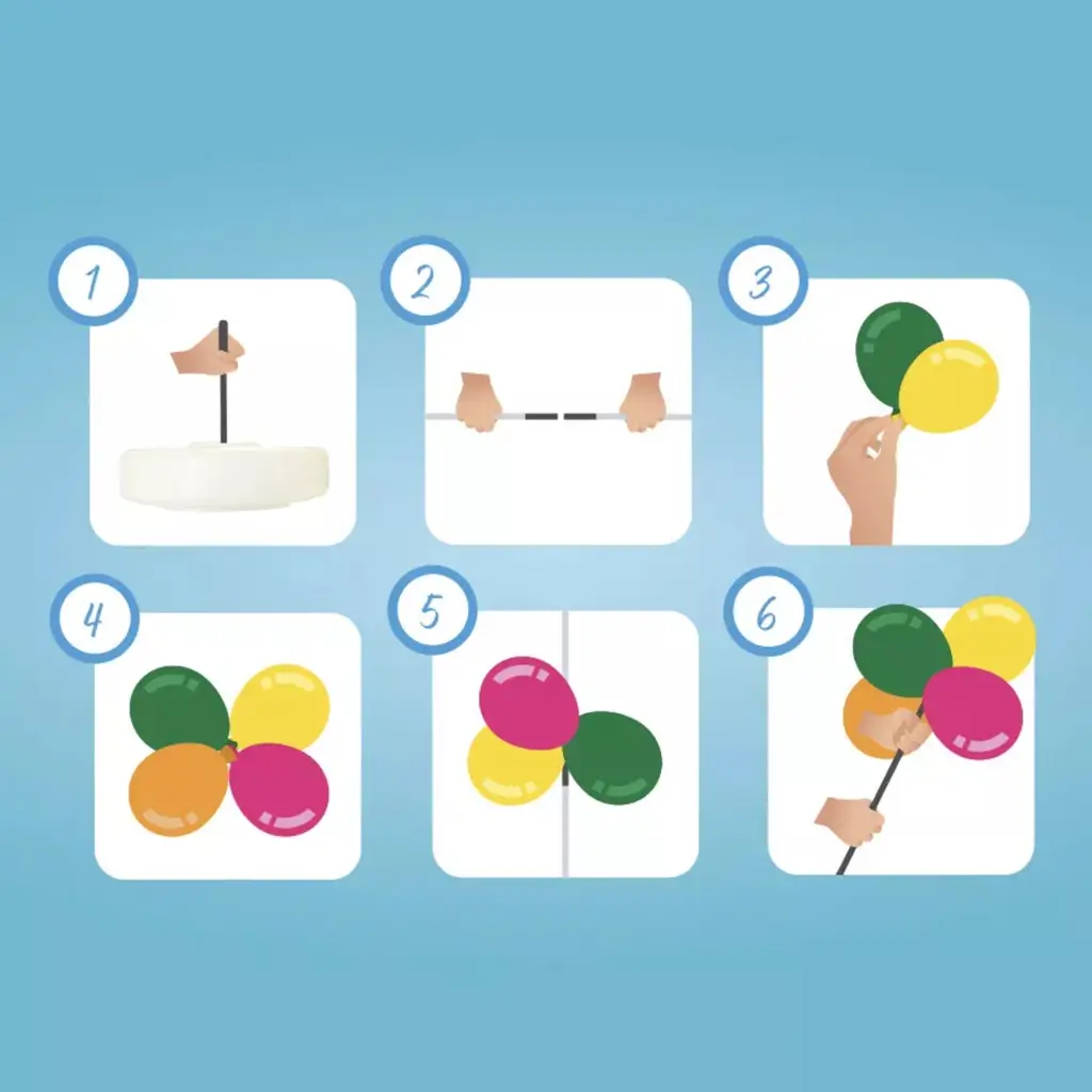 Struktur Arche für Luftballons - 3m x 3m