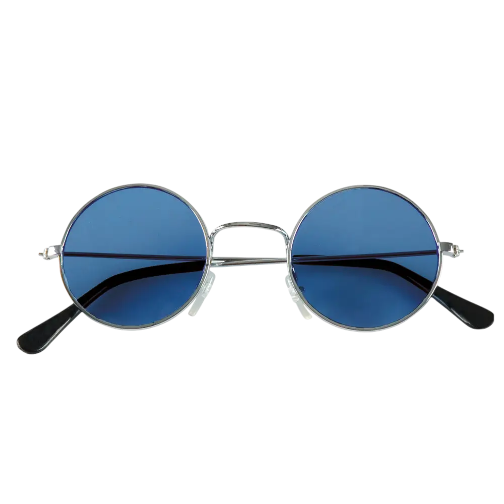 Hippie-Partybrille John blau