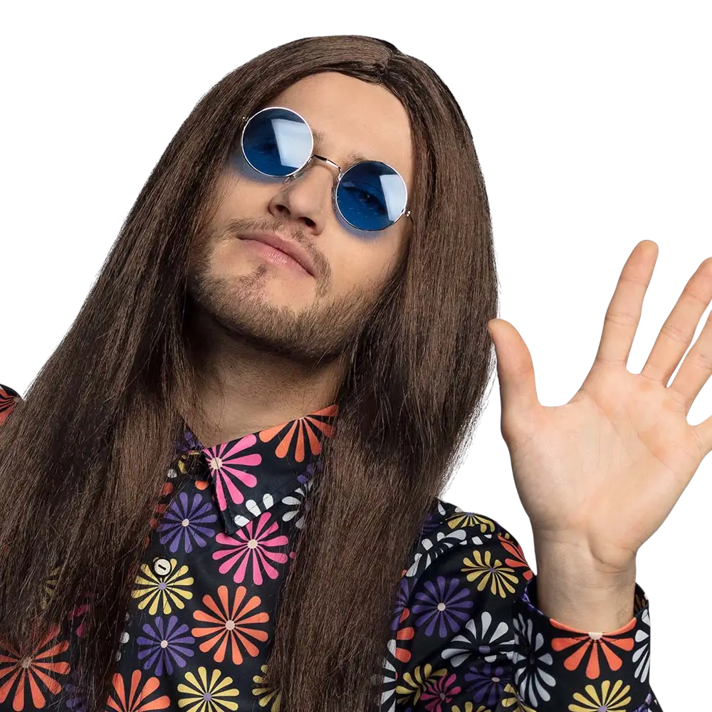 Hippie-Partybrille John blau