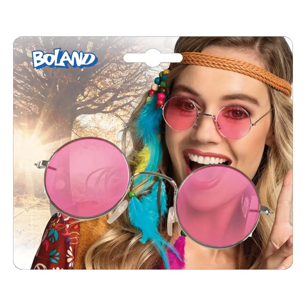 Hippie-Partybrille John rosa