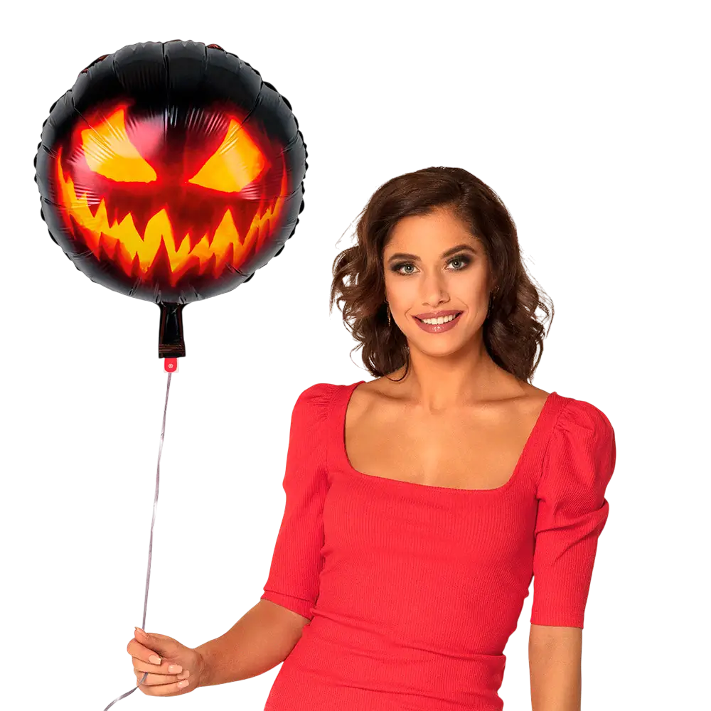 Halloween Ballon Gruselkürbis