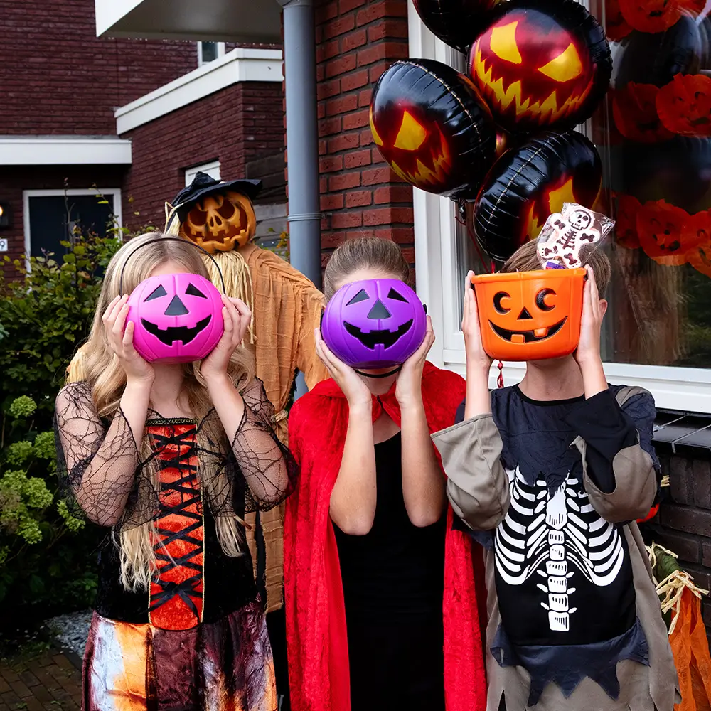 Halloween Ballon Gruselkürbis