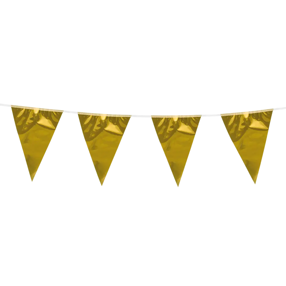 Metallic-goldene Wimpelgirlande