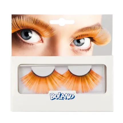 Orange fluoreszierende falsche Wimpern